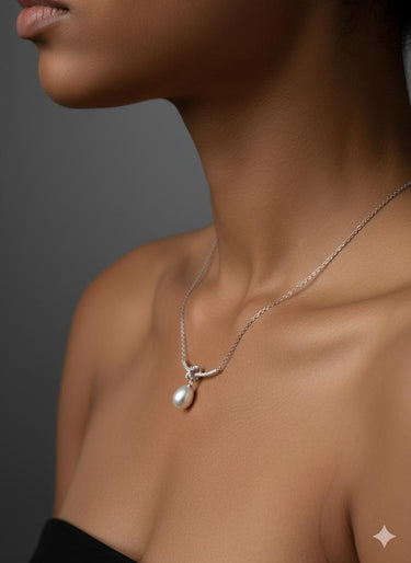 925 Silver Pearl Sleek Chain